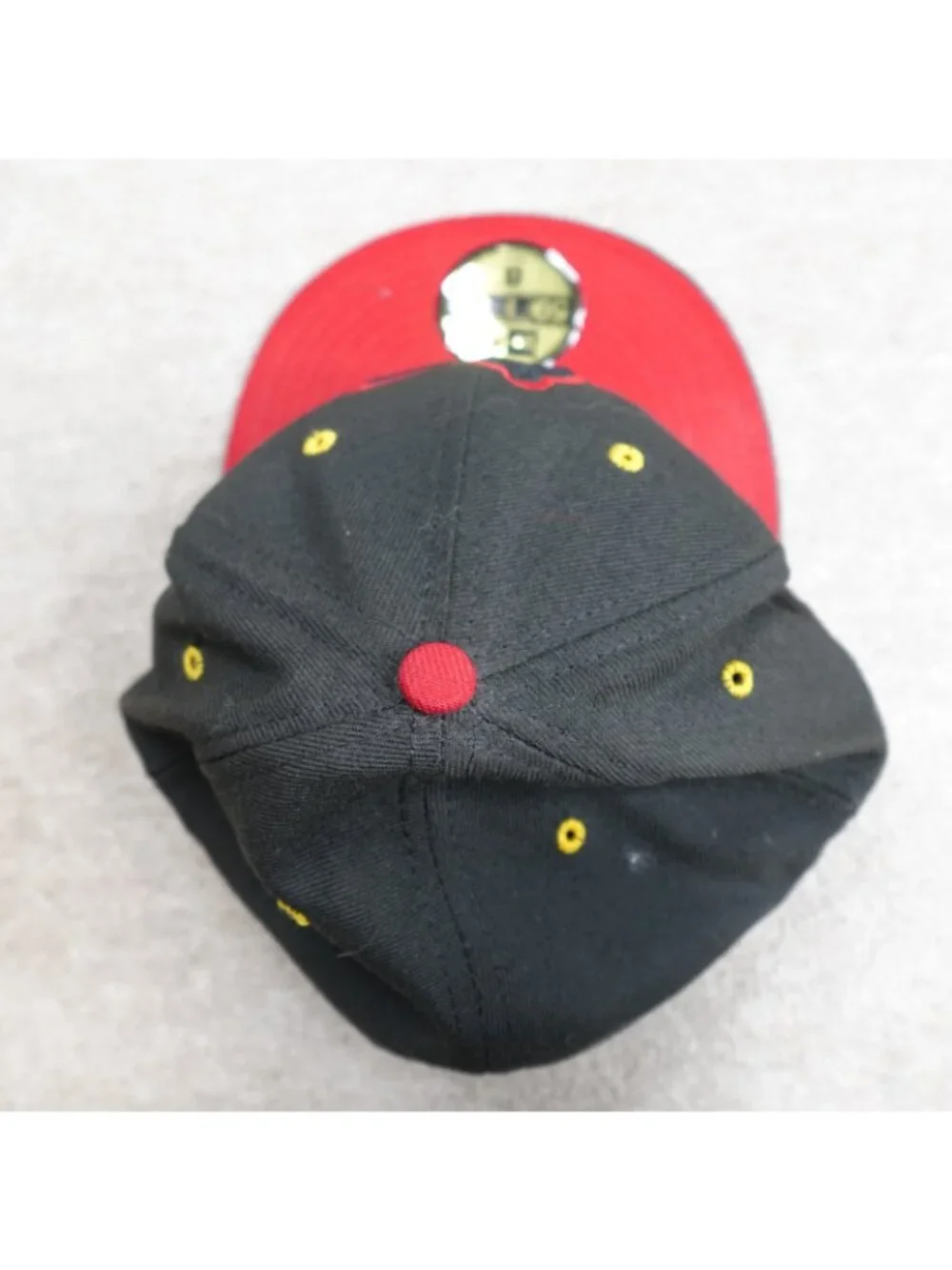 Baltimore Orioles Hat 8 Black Fitted Embroidered 100% Wool Vintage Made in USA